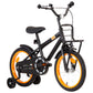 Kinderfiets Met Voordrager 16 Inch Zwart En Oranje