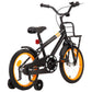 Kinderfiets Met Voordrager 16 Inch Zwart En Oranje