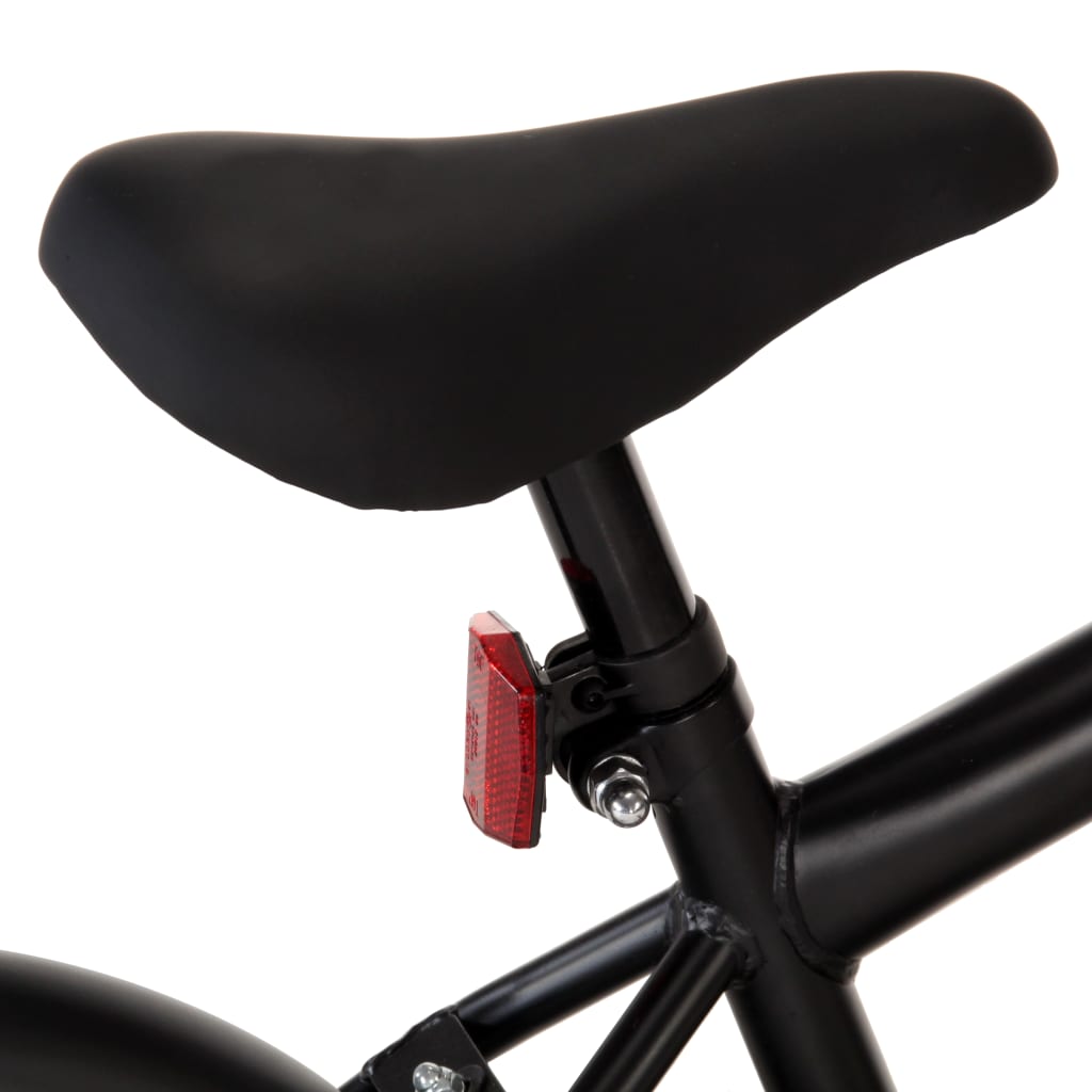 Kinderfiets Met Voordrager 16 Inch Zwart En Oranje