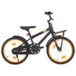 Kinderfiets Met Voordrager 18 Inch Zwart En Oranje