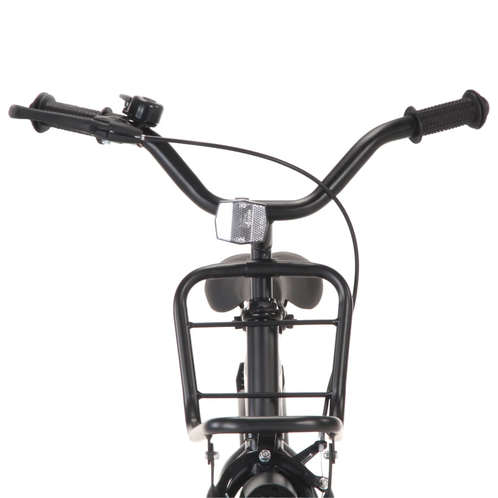Kinderfiets Met Voordrager 20 Inch Zwart En Oranje