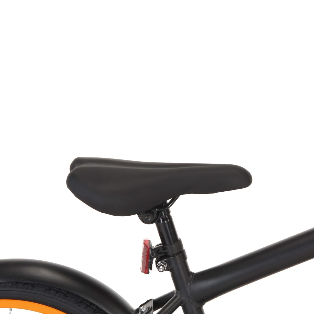 Kinderfiets Met Voordrager 20 Inch Zwart En Oranje