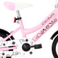 Kinderfiets Met Voordrager 12 Inch Wit En Roze