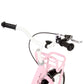 Kinderfiets Met Voordrager 14 Inch Wit En Roze