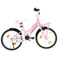Kinderfiets Met Voordrager 18 Inch Roze En Zwart
