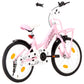 Kinderfiets Met Voordrager 18 Inch Roze En Zwart