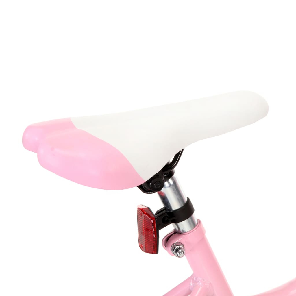 Kinderfiets Met Voordrager 20 Inch Roze En Zwart