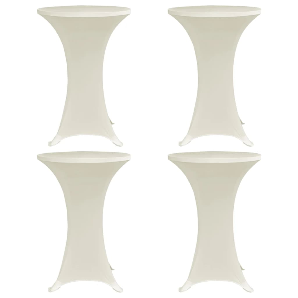Statafelhoes 4 St Stretch Ø60 Cm Crème