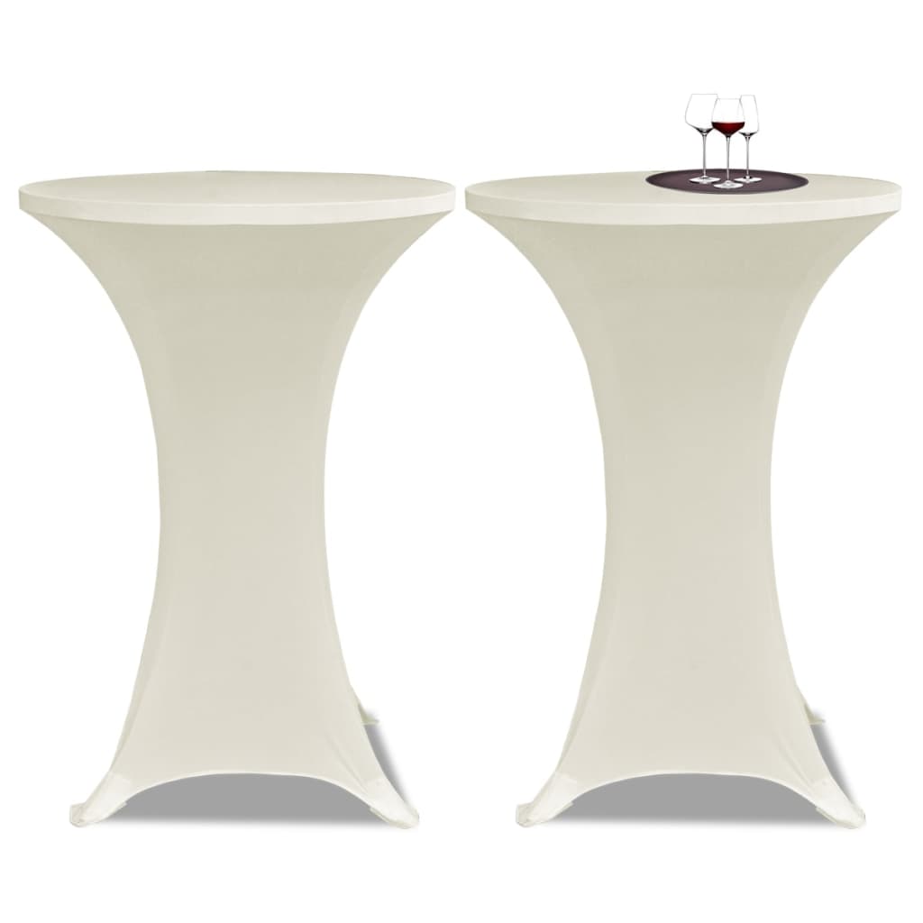 Statafelhoes 4 St Stretch Ø60 Cm Crème