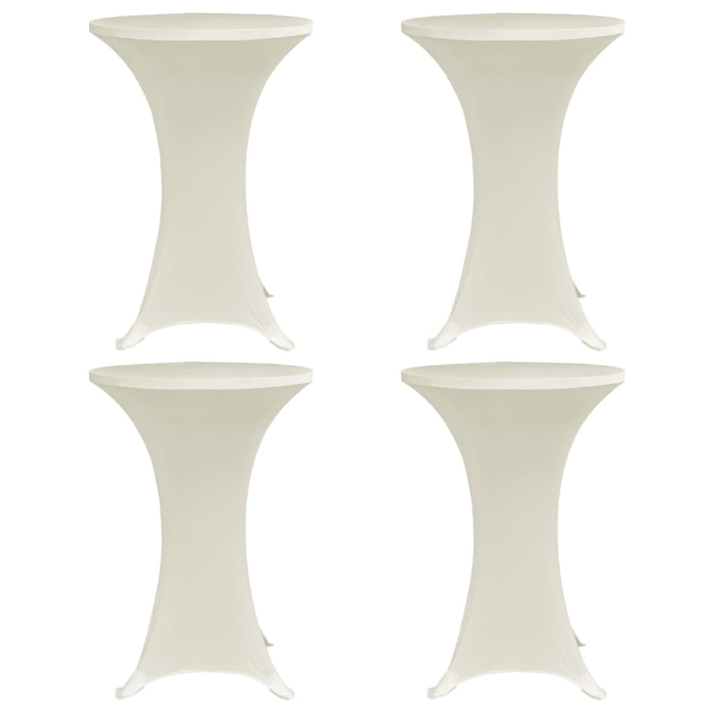 Statafelhoes 4 St Stretch Ø80 Cm Crème