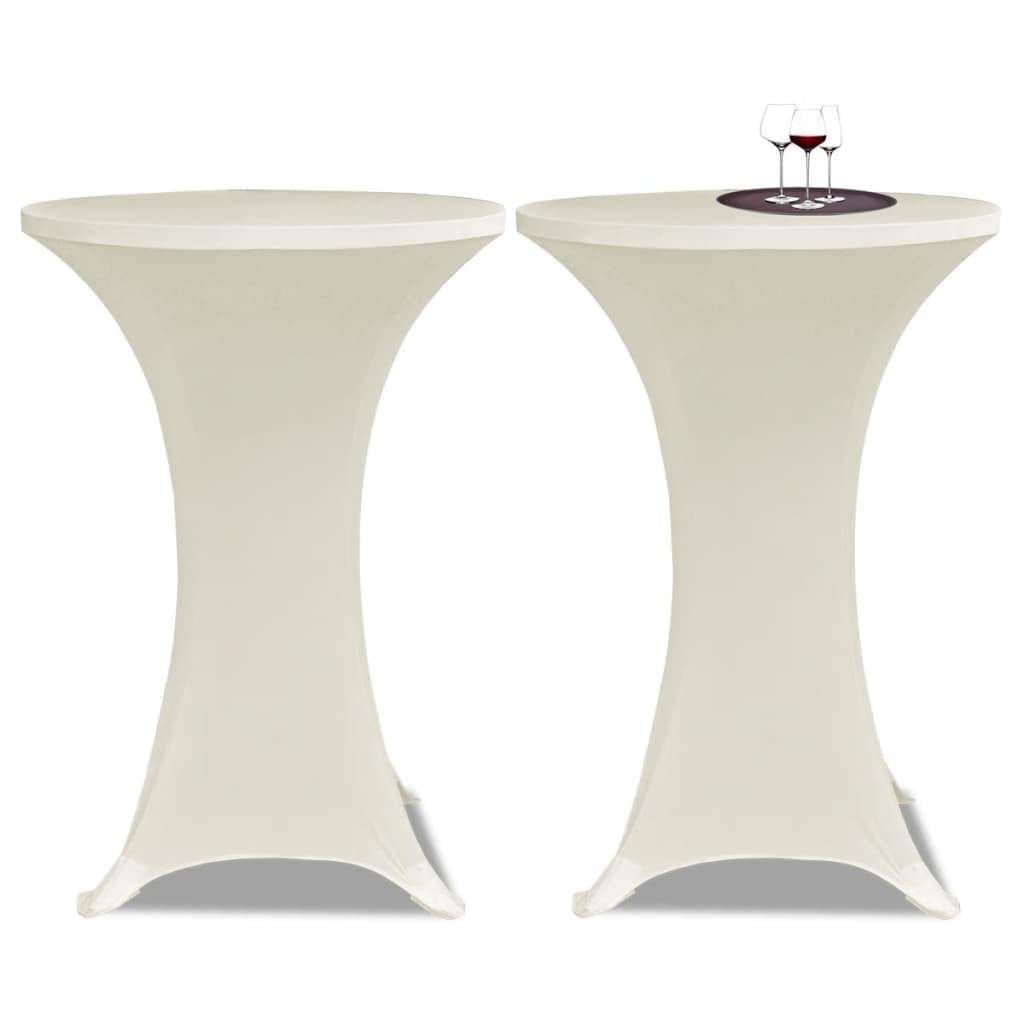 Statafelhoes 4 St Stretch Ø80 Cm Crème