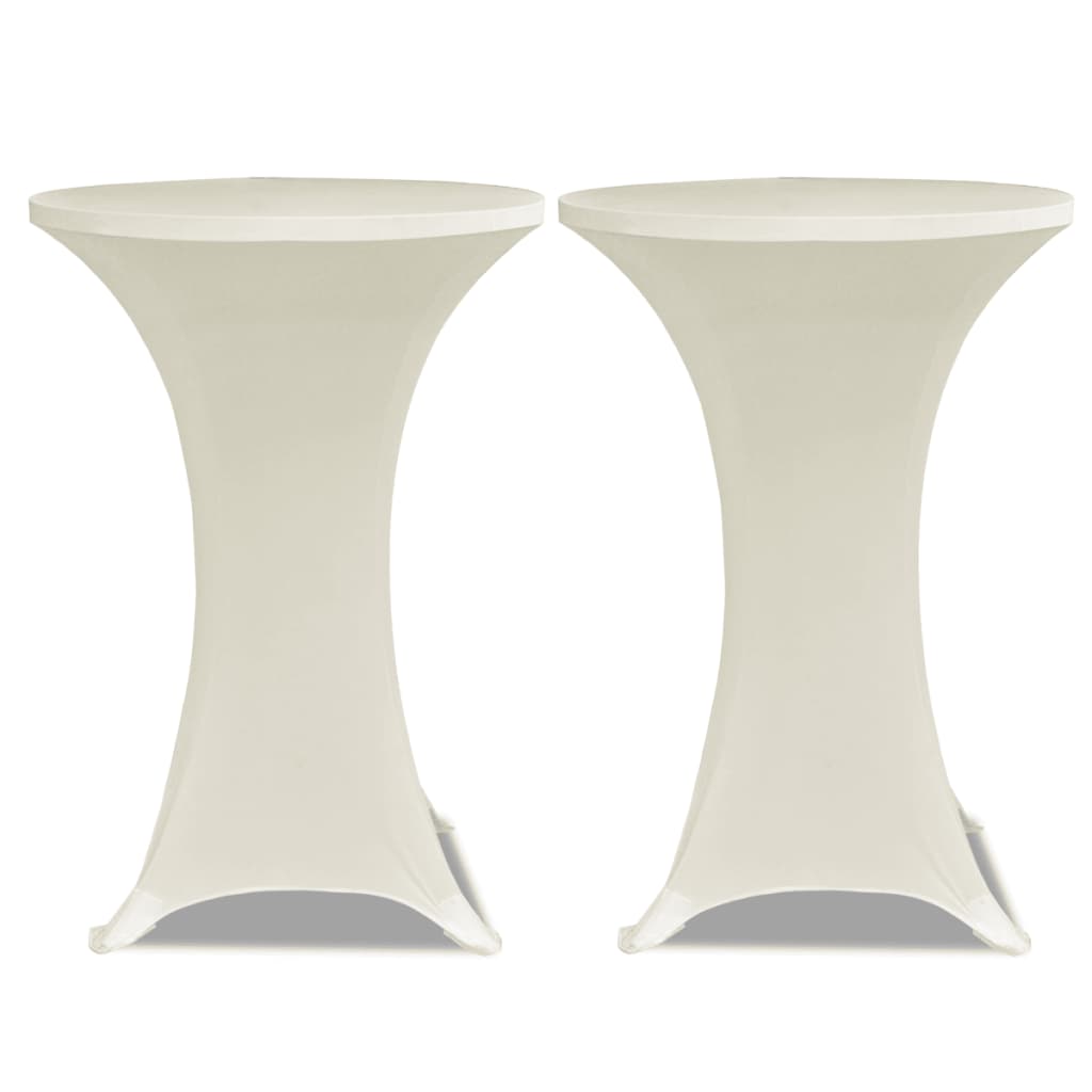 Statafelhoes 4 St Stretch Ø80 Cm Crème