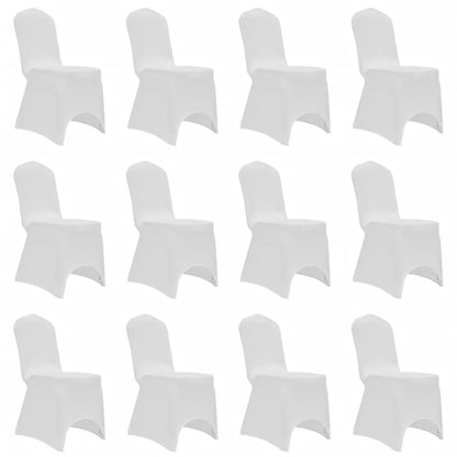 Stoelhoezen Stretch 12 St Wit