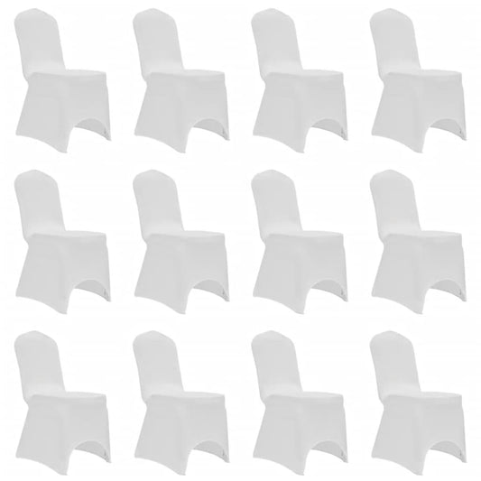 Stoelhoezen Stretch 12 St Wit