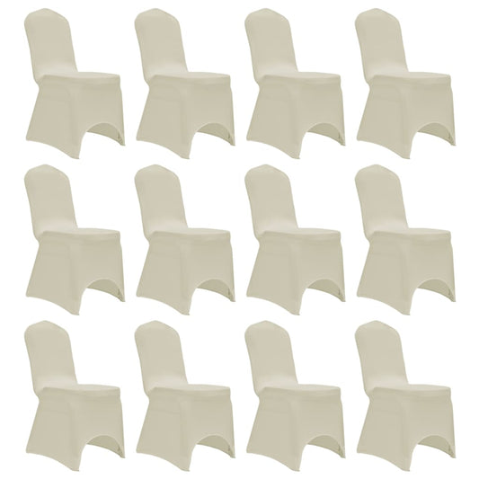 Stoelhoezen Stretch 12 St Crème