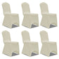 Stoelhoezen Stretch 12 St Crème