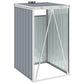 Afvalbakberging 72X81X121 Cm Staal Grijs