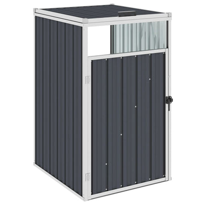 Afvalbakberging 72X81X121 Cm Staal Antraciet