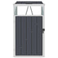 Afvalbakberging 72X81X121 Cm Staal Antraciet