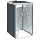 Afvalbakberging 72X81X121 Cm Staal Antraciet