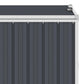 Afvalbakberging 72X81X121 Cm Staal Antraciet