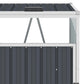Afvalbakberging 72X81X121 Cm Staal Antraciet