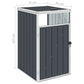 Afvalbakberging 72X81X121 Cm Staal Antraciet