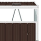 Afvalbakberging Dubbel 143X81X121 Cm Staal Bruin