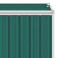 Afvalbakberging Vierdubbel 286X81X121 Cm Staal Groen