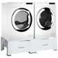 Wasmachine- En Drogerverhoger Dubbel Met Lades Wit