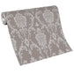 4 St Vliesbehangrollen Ornament Druk 0,53X10 M Taupe