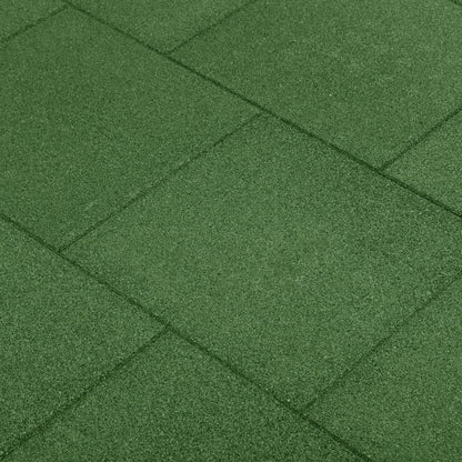 Valtegels 6 St 50X50X3 Cm Rubber Groen