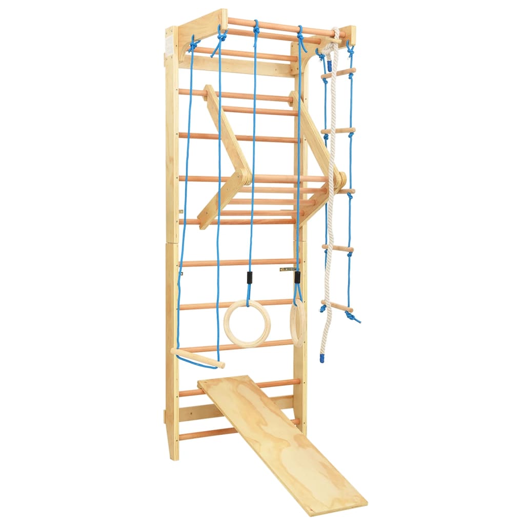 Binnenklimset Met Ladders En Ringen Hout