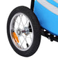 Fietskar Inklapbaar Met Boodschappentas Blauw En Zwart