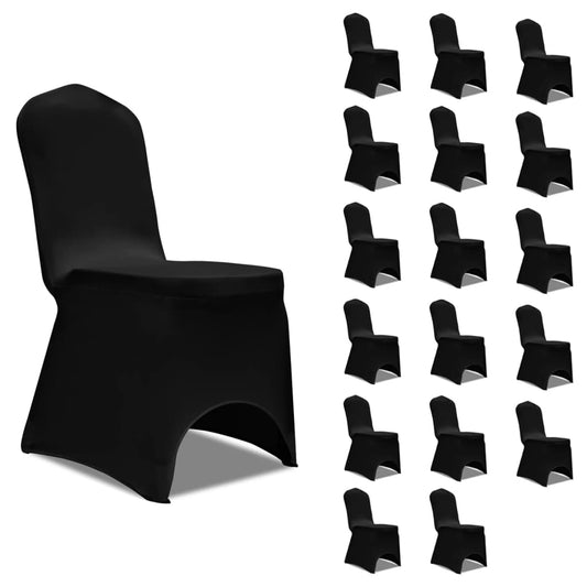 Stoelhoezen Stretch 18 St Zwart