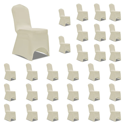 Stoelhoezen Stretch 30 St Crème