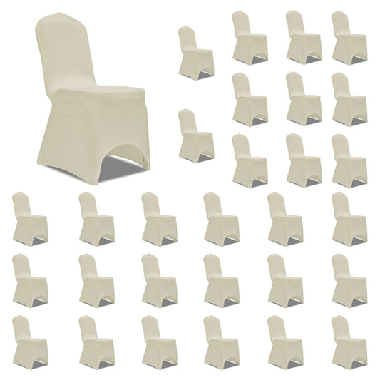 Stoelhoezen Stretch 30 St Crème