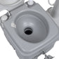 Kampeertoilet En Wasbak Draagbaar Grijs