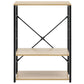 Magnetronkast 60X39,6X79,5 Cm Spaanplaat Zwart En Eikenkleurig