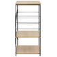 Magnetronkast 60X39,6X79,5 Cm Spaanplaat Zwart En Eikenkleurig