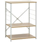 Magnetronkast 60X39,6X79,5 Cm Spaanplaat Wit En Eikenkleurig