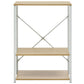 Magnetronkast 60X39,6X79,5 Cm Spaanplaat Wit En Eikenkleurig