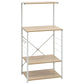 Magnetronkast 60X39,6X123 Cm Spaanplaat Wit En Eikenkleurig