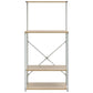 Magnetronkast 60X39,6X123 Cm Spaanplaat Wit En Eikenkleurig
