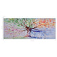 Wandprintset Regenboom 150X60 Cm Canvas Meerkleurig
