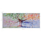 Wandprintset Regenboom 200X80 Cm Canvas Meerkleurig