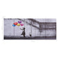 Wandprintset Ballonnen En Kind 150X60 Cm Canvas Meerkleurig