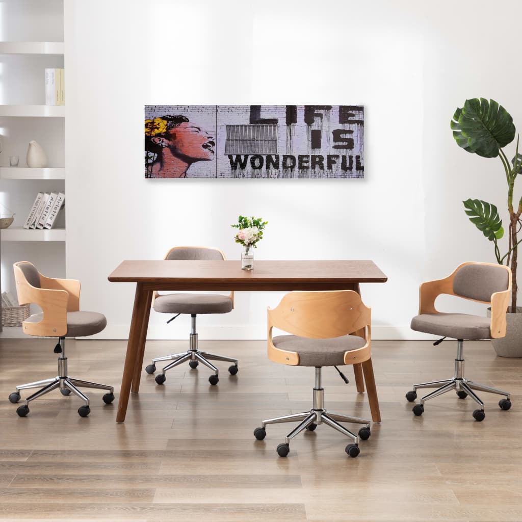 Wandprintset Wonderful 120X40 Cm Canvas Meerkleurig