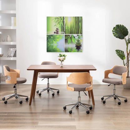 Wandprintset Natuur 80X80 Cm Canvas Meerkleurig