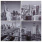 Wandprintset New York 80X80 Cm Canvas Meerkleurig